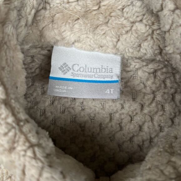 Columbia Kids Cream Fleece Jacket - Picture 3 of 6